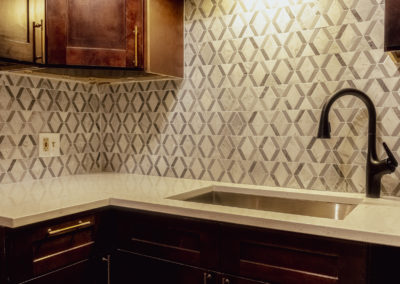 Groom's suite kitchen details