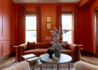 Living Space in The Beverly Suite