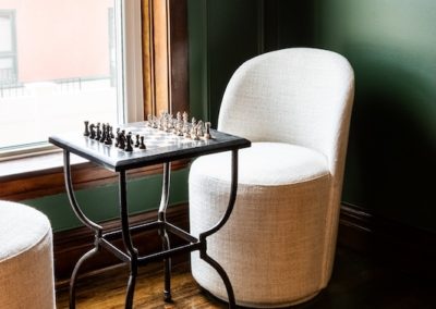 chess board in Reed Suite